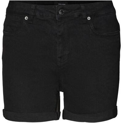 Vero Moda Vmluna Mr Fold Shorts Mix Ga Noos M BLACK M Vero Moda Vmluna Mr Fold Shorts Mix Ga Noos M BLACK M