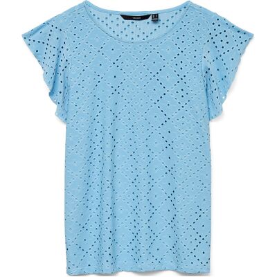 Vero Moda Vmtassa Sl Frill Top Noos XS AIRY BLUE XS Vero Moda Vmtassa Sl Frill Top Noos XS AIRY BLUE XS