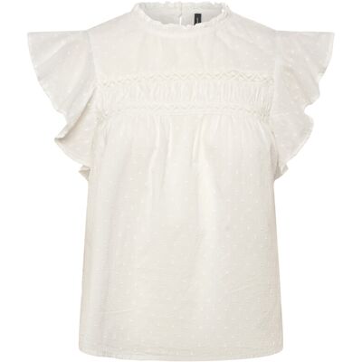 Vero Moda Vmtrine Sl Lace Top Wvn Noos XXL SNOW WHITE XXL Vero Moda Vmtrine Sl Lace Top Wvn Noos XXL SNOW WHITE XXL