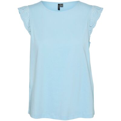 Vero Moda Vmemily Sl Gathering Top Jrs Noos XS AIRY BLUE XS Vero Moda Vmemily Sl Gathering Top Jrs Noos XS AIRY BLUE XS