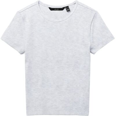 Vero Moda Vmchloe Ss Short Top Jrs Noos XL LIGHT GREY MELANGE XL Vero Moda Vmchloe Ss Short Top Jrs Noos XL LIGHT GREY MELANGE XL