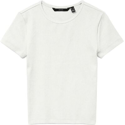 Vero Moda Vmchloe Ss Short Top Jrs Noos XL SNOW WHITE XL Vero Moda Vmchloe Ss Short Top Jrs Noos XL SNOW WHITE XL