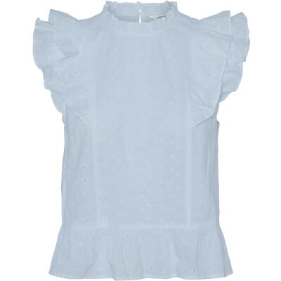 Vero Moda Vmkammy Sl High Neck Top Vma S CASHMERE BLUE S Vero Moda Vmkammy Sl High Neck Top Vma S CASHMERE BLUE S