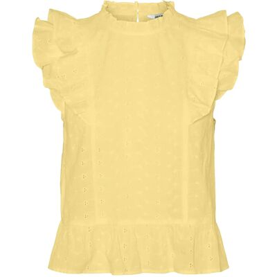 Vero Moda Vmkammy Sl High Neck Top Vma XS PALE BANANA XS Vero Moda Vmkammy Sl High Neck Top Vma XS PALE BANANA XS