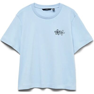 Vero Moda Vmsara Mette Ss Top Box Jrs Noos XL CASHMERE BLUE XL Vero Moda Vmsara Mette Ss Top Box Jrs Noos XL CASHMERE BLUE XL