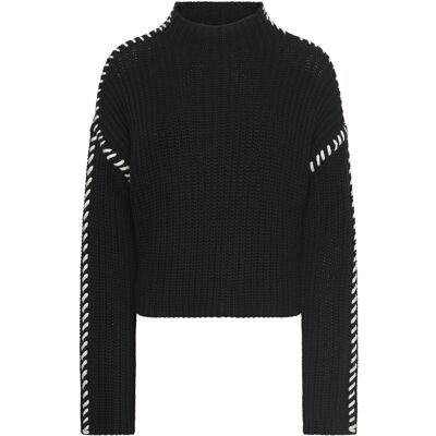 Vero Moda Vmnewcream Ls Funnelneck Pullover Boo XL BLACK XL Vero Moda Vmnewcream Ls Funnelneck Pullover Boo XL BLACK XL