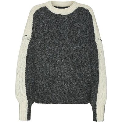 Vero Moda Vmcordelia Ls O-Neck Pullover Ga M DARK GREY MELANGE M Vero Moda Vmcordelia Ls O-Neck Pullover Ga M DARK GREY MELANGE M