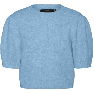Vero Moda Vmnovah Ss O-Neck Puff Pullover Ga Noos L AIRY BLUE L Vero Moda Vmnovah Ss O-Neck Puff Pullover Ga Noos L AIRY BLUE L