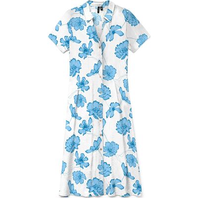 Vero Moda Vmjosie S/S Calf Shirt Dress Wvn Ga XS SNOW WHITE XS Vero Moda Vmjosie S/S Calf Shirt Dress Wvn Ga XS SNOW WHITE XS