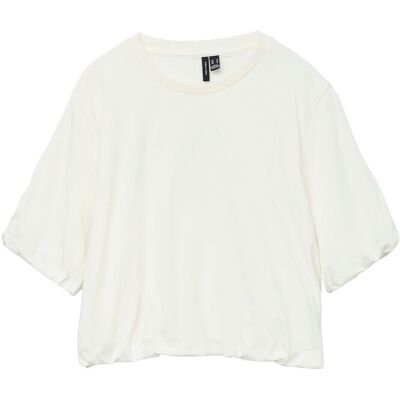 Vero Moda Vmaya Penny Ss Cropped Top Box Jrs XS SNOW WHITE XS Vero Moda Vmaya Penny Ss Cropped Top Box Jrs XS SNOW WHITE XS