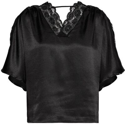 Vero Moda Vmhillary 2/4 Top Btq Ga XS BLACK XS Vero Moda Vmhillary 2/4 Top Btq Ga XS BLACK XS