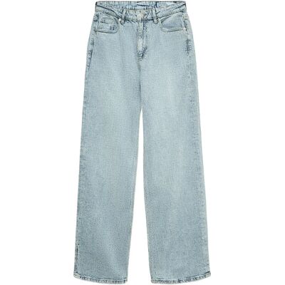 Vero Moda Vmtessa Hr Wide Rhine Jeans Ra339 28 x 32 LIGHT BLUE DENIM 28 x 32 Vero Moda Vmtessa Hr Wide Rhine Jeans Ra339 28 x 32 LIGHT BLUE DENIM 28 x 32