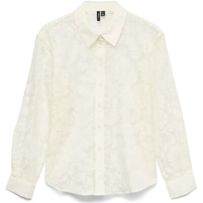 Vero Moda Vmkova Ls Shirt Wvn M CLOUD DANCER M Vero Moda Vmkova Ls Shirt Wvn M CLOUD DANCER M