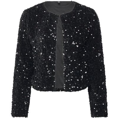 Vero Moda Vmbella Ls O-Neck Short Sq Cardigan Jrs M BLACK M Vero Moda Vmbella Ls O-Neck Short Sq Cardigan Jrs M BLACK M