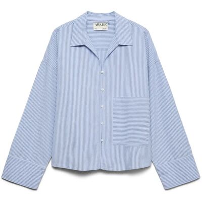 Vero Moda Awally Ls Boxy Shirt XL BRUNNERA BLUE XL Vero Moda Awally Ls Boxy Shirt XL BRUNNERA BLUE XL