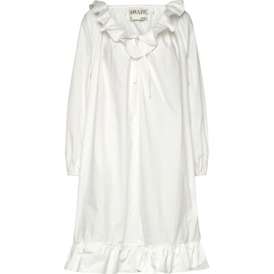 Vero Moda Awakari Ls V-Neck Blk Dress L SNOW WHITE L Vero Moda Awakari Ls V-Neck Blk Dress L SNOW WHITE L