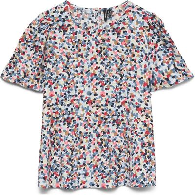 Vero Moda Vmsiena Ss Top Wvn XS NIGHT SKY XS Vero Moda Vmsiena Ss Top Wvn XS NIGHT SKY XS