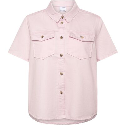 Vero Moda Vmsigga Ss Clr Denim Shirt XS PINK-A-BOO XS Vero Moda Vmsigga Ss Clr Denim Shirt XS PINK-A-BOO XS