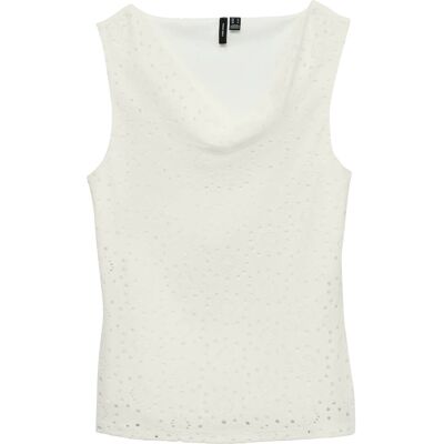 Vero Moda Vmtassa Liv Sl Waterfall Top Jrs XL SNOW WHITE XL Vero Moda Vmtassa Liv Sl Waterfall Top Jrs XL SNOW WHITE XL