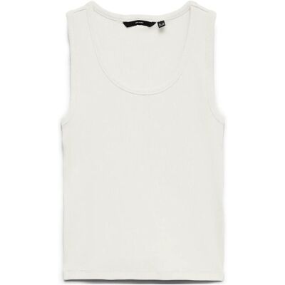 Vero Moda Vmchloe Sl Short Tank Top Noos XS SNOW WHITE XS Vero Moda Vmchloe Sl Short Tank Top Noos XS SNOW WHITE XS