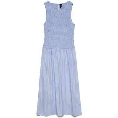 Vero Moda Vmleya Sl 7/8 Stripe Smock Dress Wvn XL BRUNNERA BLUE XL Vero Moda Vmleya Sl 7/8 Stripe Smock Dress Wvn XL BRUNNERA BLUE XL