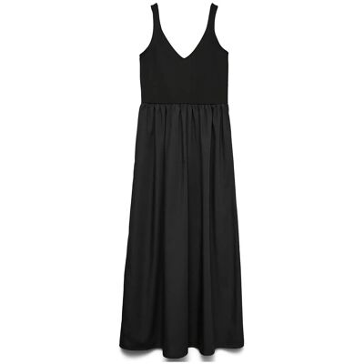Vero Moda Vmvally Sl Long Dress Jrs Noos XL BLACK XL Vero Moda Vmvally Sl Long Dress Jrs Noos XL BLACK XL
