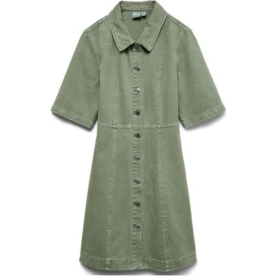 Vero Moda Vmdaisy 2/4 Short Denim Dress Noos XL LAUREL WREATH XL Vero Moda Vmdaisy 2/4 Short Denim Dress Noos XL LAUREL WREATH XL