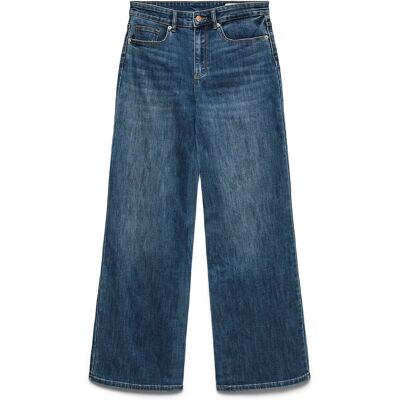 Vero Moda Vmolivia Stretch Hr Wide Jns Li3182 Noos XS x 32 MEDIUM BLUE DENIM XS x 32 Vero Moda Vmolivia Stretch Hr Wide Jns Li3182 Noos XS x 32 MEDIUM BLUE DENIM XS x 32