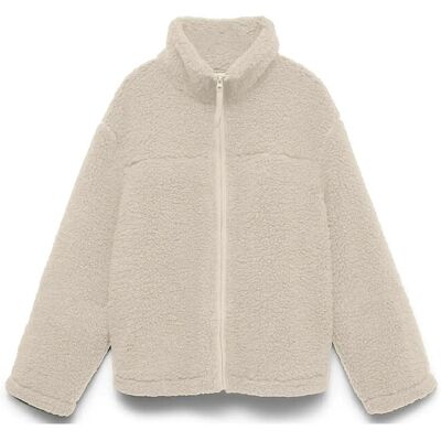 Vero Moda Vmkarla Teddy Jacket Noos XL OATMEAL XL Vero Moda Vmkarla Teddy Jacket Noos XL OATMEAL XL