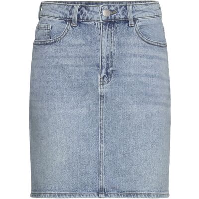 Vila Vikaja Hw Jaf Denim Skirt- Noos 42 LIGHT BLUE DENIM 42 Vila Vikaja Hw Jaf Denim Skirt- Noos 42 LIGHT BLUE DENIM 42