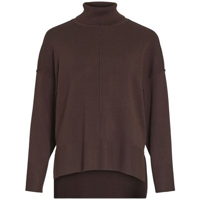 Vila Viostria Rollneck L/S Knit Top-Noos M COFFEE BEAN M Vila Viostria Rollneck L/S Knit Top-Noos M COFFEE BEAN M