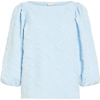 Vila Videvera Boatneck 3/4 Jacquard Top/R/1 XL NANTUCKET BREEZE XL Vila Videvera Boatneck 3/4 Jacquard Top/R/1 XL NANTUCKET BREEZE XL
