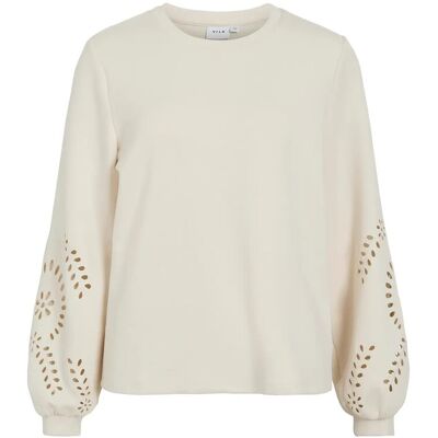 Vila Visandy L/S Detail Sweat Top - Noos XS BIRCH XS Vila Visandy L/S Detail Sweat Top - Noos XS BIRCH XS