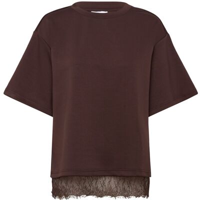 Vila Viewie 2/4 Lace Top XL COFFEE BEAN XL Vila Viewie 2/4 Lace Top XL COFFEE BEAN XL