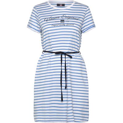 VINSON Vin T-Shirt Dress Maika Stripe M 17-4139TCX AZURE BLUE M VINSON Vin T-Shirt Dress Maika Stripe M 17-4139TCX AZURE BLUE M