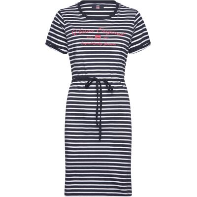 VINSON Vin T-Shirt Dress Maika Stripe S 19-4020TCX DARK SAPPHIRE S VINSON Vin T-Shirt Dress Maika Stripe S 19-4020TCX DARK SAPPHIRE S