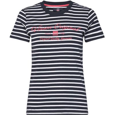 VINSON Layla Striped Reg Sj Vin W Tee S 19-4020TCX DARK SAPPHIRE S VINSON Layla Striped Reg Sj Vin W Tee S 19-4020TCX DARK SAPPHIRE S