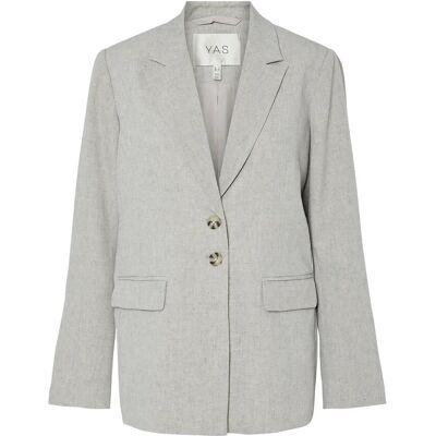 Yasriu Ls Blazer S. Noos 36 LIGHT GREY MELANGE 36 Yasriu Ls Blazer S. Noos 36 LIGHT GREY MELANGE 36