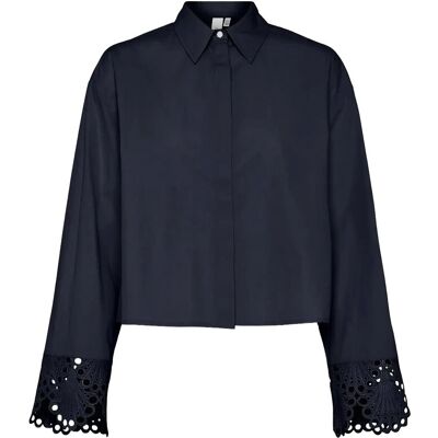 Yastrinity Ls Short Shirt S. 40 NAVY BLAZER 40 Yastrinity Ls Short Shirt S. 40 NAVY BLAZER 40