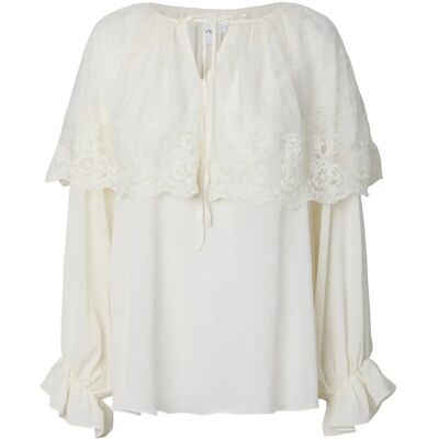 Yasesther Ls Lace Cape Top - Ex 36 PRISTINE 36 Yasesther Ls Lace Cape Top - Ex 36 PRISTINE 36