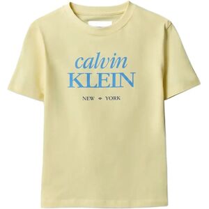 Calvin Logo Ss T-Shirt 116 FRENCH VANILLA 12-0722 TCX 116 Calvin Logo Ss T-Shirt 116 FRENCH VANILLA 12-0722 TCX 116