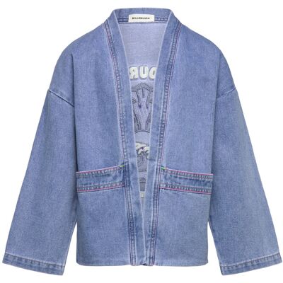 Billieblush Denim Jacket 152 DOUBLE STONE+BLEACH 152 Billieblush Denim Jacket 152 DOUBLE STONE+BLEACH 152