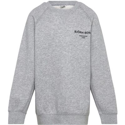 Björn Borg Borg Essential 1 Sweatshirt 110-116 LIGHT GREY MELANGE 110-116 Björn Borg Borg Essential 1 Sweatshirt 110-116 LIGHT GREY MELANGE 110-116