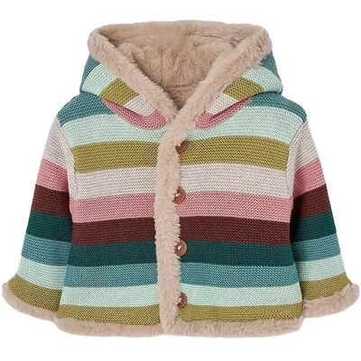 Boboli Jacket Reversible For Baby -Bci 86 LINEN 86 Boboli Jacket Reversible For Baby -Bci 86 LINEN 86