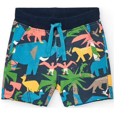 Boboli Fleece Bermuda Shorts Printed 116 MULTI COLOURED 116 Boboli Fleece Bermuda Shorts Printed 116 MULTI COLOURED 116