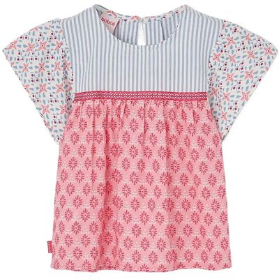 Boboli Poplin Blouse Combined For Girl -Bci 104 PRINT 104 Boboli Poplin Blouse Combined For Girl -Bci 104 PRINT 104