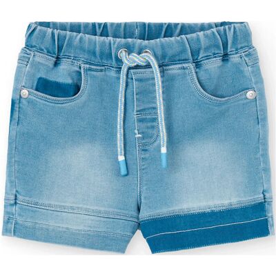 Boboli Knit Denim Bermuda Shorts 98 BLUE 98 Boboli Knit Denim Bermuda Shorts 98 BLUE 98