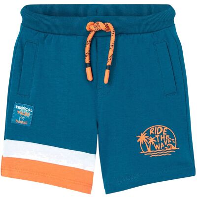 Boboli Knit Bermuda Shorts 98 BLUE 98 Boboli Knit Bermuda Shorts 98 BLUE 98