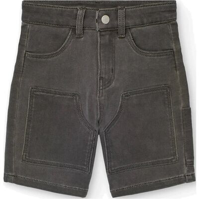 Boboli Knit Denim Bermuda Shorts 152 GREY 152 Boboli Knit Denim Bermuda Shorts 152 GREY 152