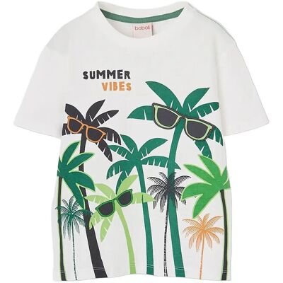 Boboli Knit T-Shirt For Boy -Bci 86 OFF WHITE 86 Boboli Knit T-Shirt For Boy -Bci 86 OFF WHITE 86